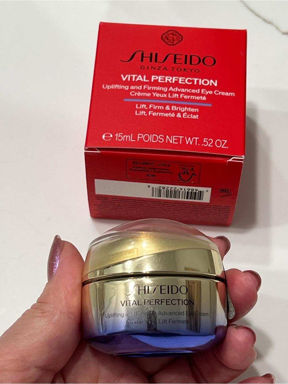 Empty Jar&Box/Shiseido Vital Perfection Uplifting and Firming Advanced Eye Cream